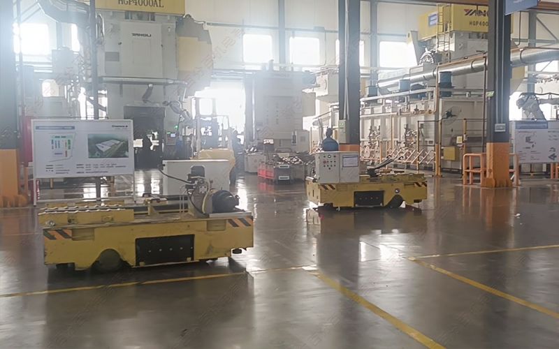 無軌電動平車在車間模具安裝與拆卸中的應(yīng)用