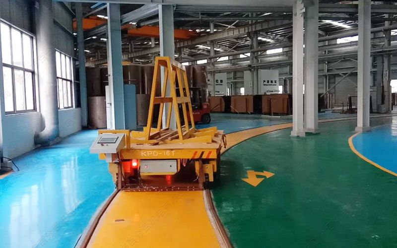 車間鋪設電動地平車軌道時怎么計算轉(zhuǎn)彎半徑